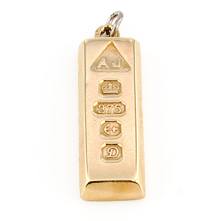 Gold deals ingot pendant